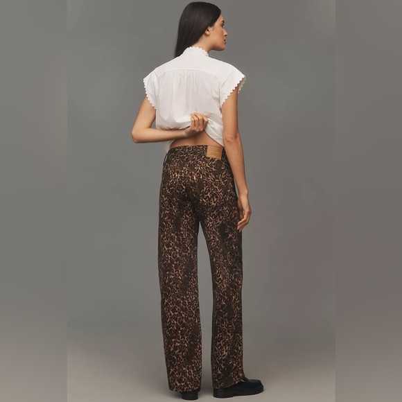 Levi's Brown Leopard Print Baggy Dad Jeans - Picture 4 of 7
